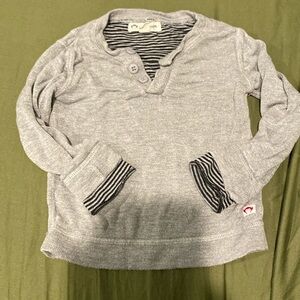 ♦️5 for $15♦️ boys long sleeve grey shirt top